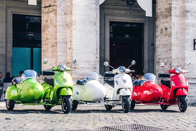Rome Morning Vespa Sidecar Tour in Rome with Cappuccino - Headsets and live narration: how you keep up with the city