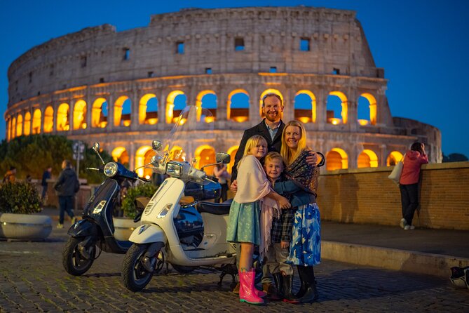 Rome: Night & Day Photoshoot in Rome with Pro Photographer - Vespa or vintage Fiat 500: when transport becomes part of the scene