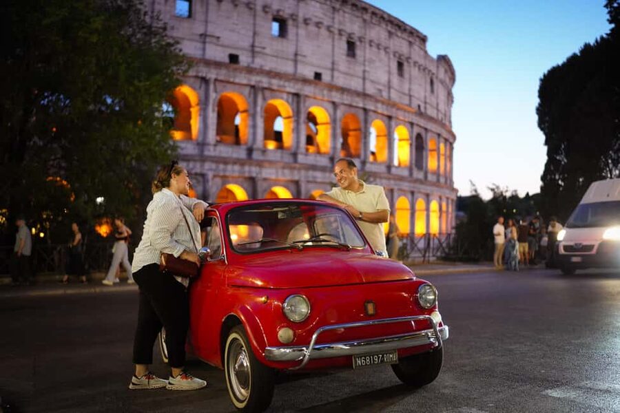 Rome: Night Photo Session in a Fiat 500 with Aperol Spritz - Your 2-hour loop: what the night schedule actually feels like