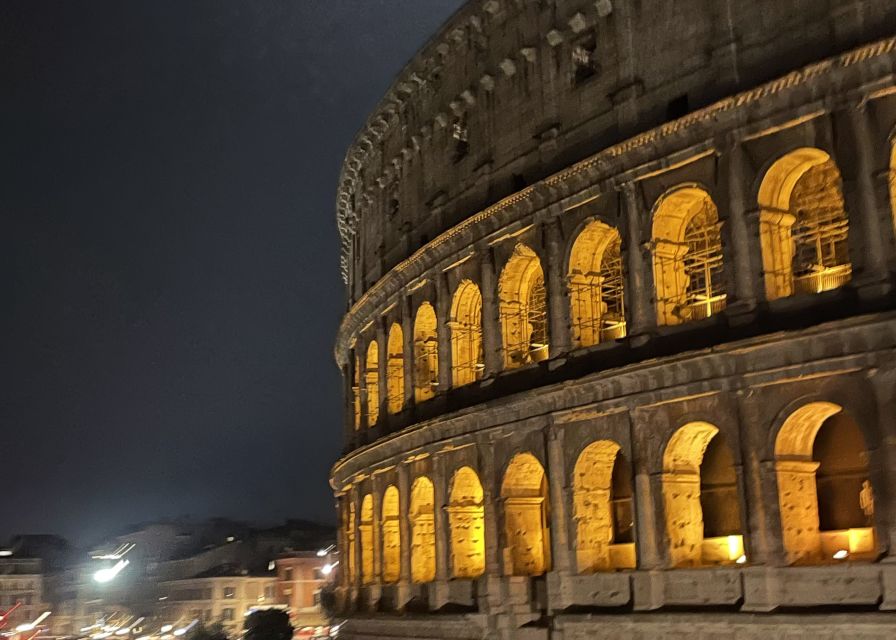 Rome: Nighttime Tour Outside the Colosseum with Local Guide - Capitoline Hill at night: ruins, views, and a better sense of scale