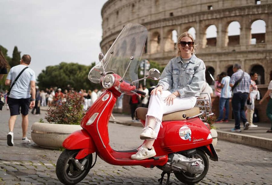 Rome on a Vespa – Photography Service - What it feels like on the scooter: wind, safety, and traffic-free focus