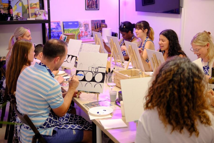 Rome: Painting Class with Unlimited Wine - Who should book this Rome painting class with wine