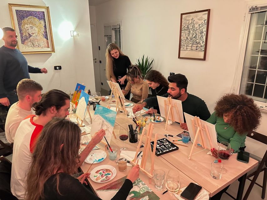 Rome: Painting Class with Unlimited Wine - Your Canvas: recreating iconic Roman scenes, beginner-friendly