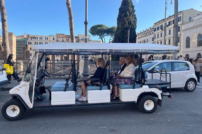 ROME:PERSONALiSED PRIVATE GOLF CART TOUR - Circo Massimo, Piramide Cestia, and the ancient Rome “in-between” moments