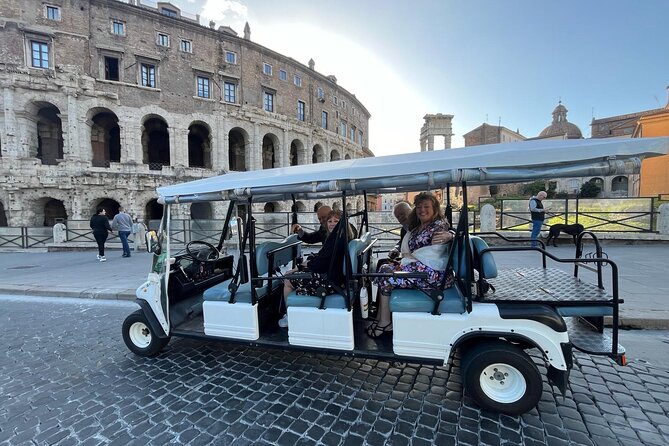 ROME:PERSONALiSED PRIVATE GOLF CART TOUR - Colosseum, Piazza Navona, and the classic sights in a short, sane loop