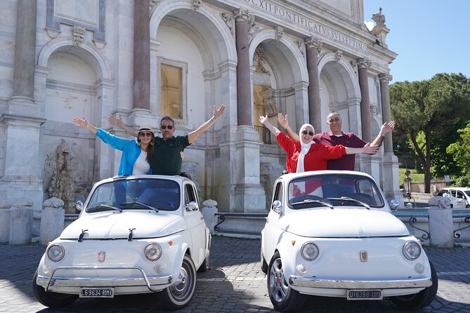 Rome Photography service with fiat 500 vintage car - Route customization and private touring feel in a small group