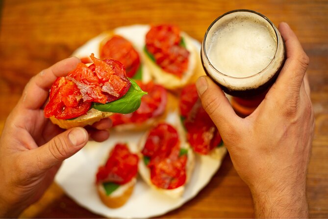 Rome: Private Food & Aperitivo Tour with Vatican Views - Via Vespasiano Artisan Beer and Trapizzino While You Watch the Views