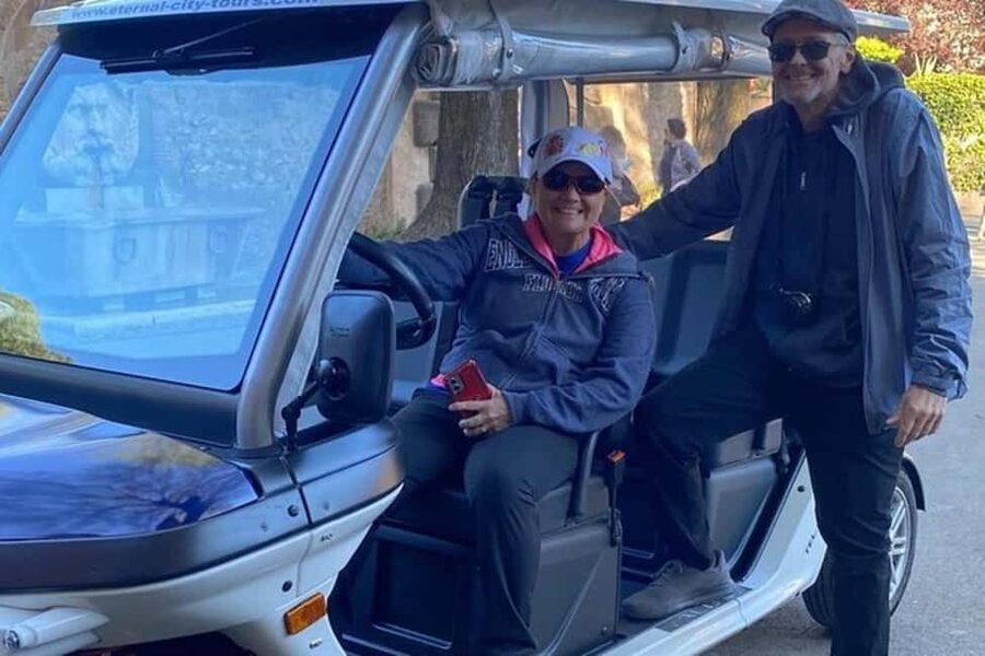 Rome: Private Golf Cart Tour with Artisanal Gelato Tasting - Aventine Keyhole and Piazza Navona: short walks, big payoff