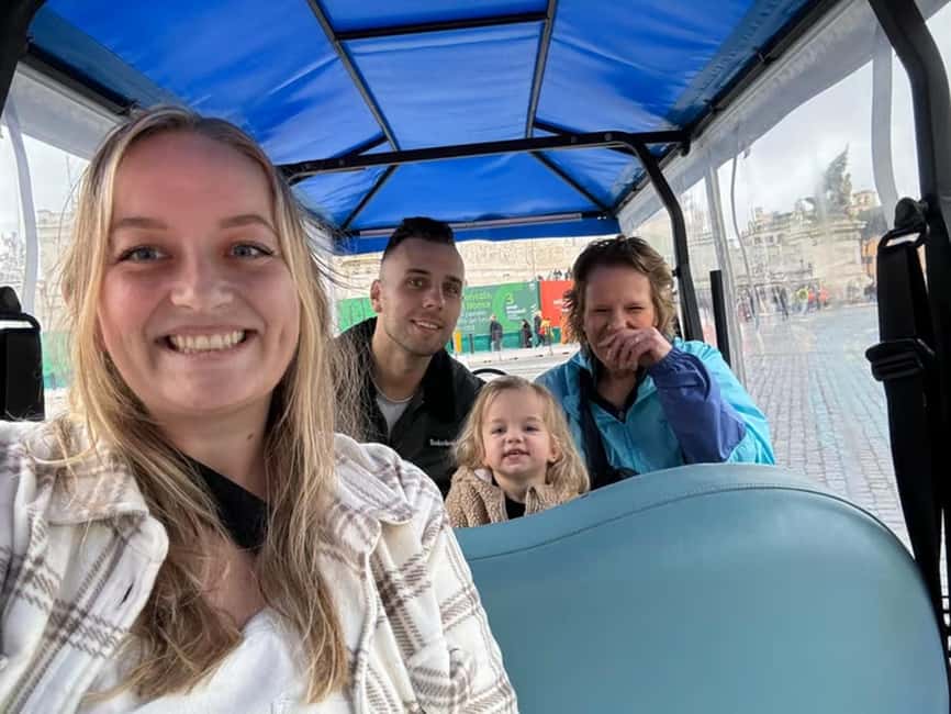 Rome: Private Golf Cart Tour with Local and Artisanal Gelato - Food, wine, and street-food options that fit different days