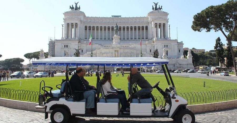 Rome: Private Guided City Highlights Tour by Golf Cart - Meeting at Piazza del Popolo and rolling into the center