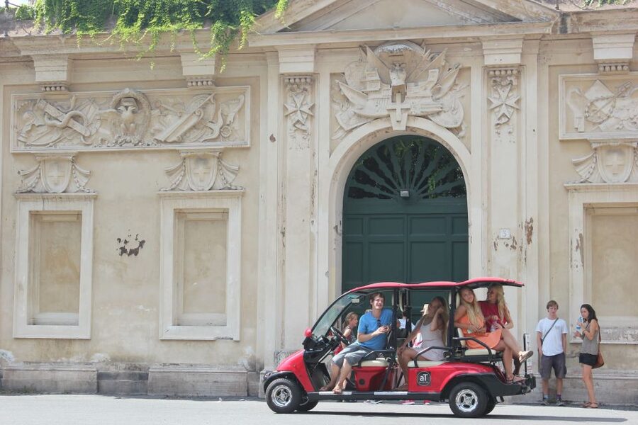 Rome: Private Guided City Highlights Tour by Golf Cart - Celio Hill: Villa Celimontana and the quieter basilicas
