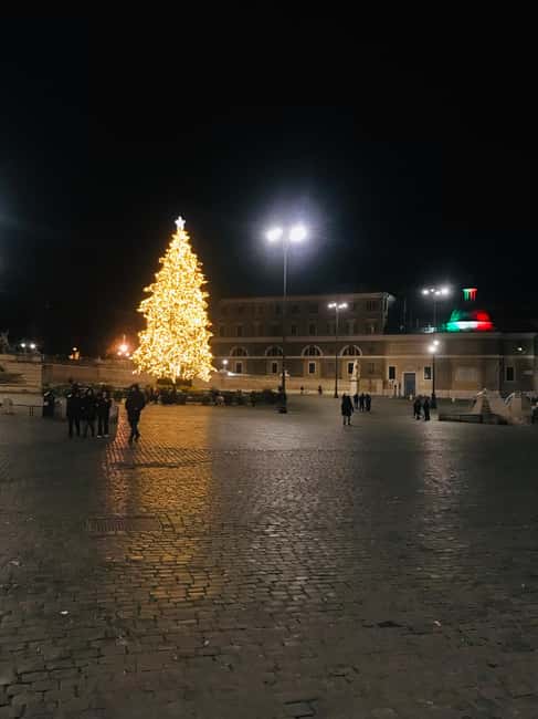 Rome: Private Nighttime Golf Cart Tour with Aperitivo - Piazza Navona and the Four Rivers Fountain after dark