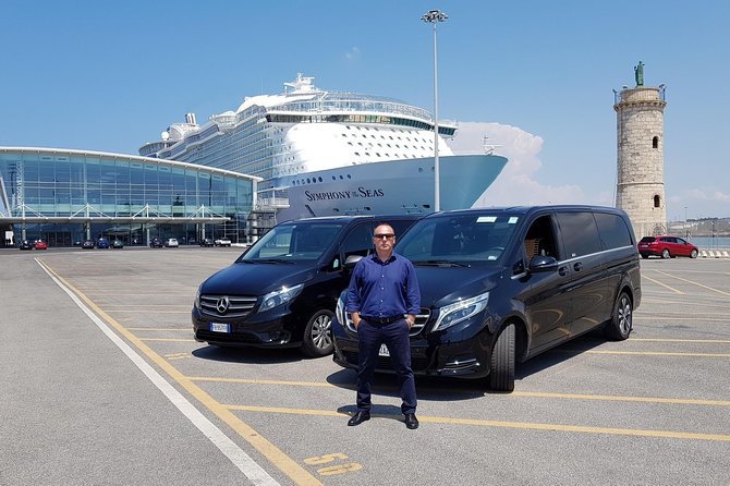 Rome: Private Transfer to/from Civitavecchia Port Van Mercedes - Where the Driver Meets You in Civitavecchia (Inside the Port, Not Far Away)