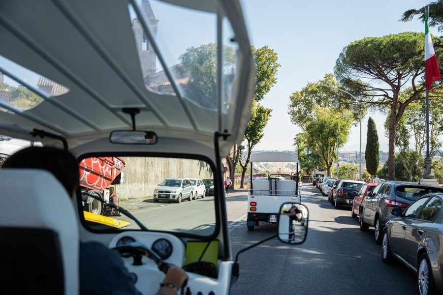 Rome: Private Tuk Tuk Tour with Hotel Pickup and Prosecco - Piazza del Popolo and the Via Veneto / Quirinale pass-by section
