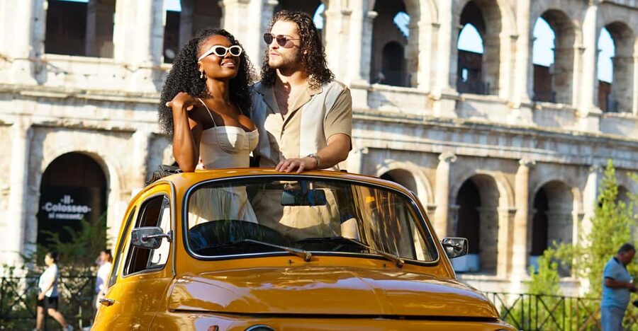 Rome Pro Photoshoot Service with Free Transport by Fiat 500 - Meeting Near Oppio Caffè: A Simple Start With Flexible Options