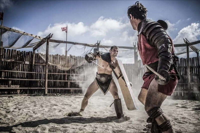 Rome: Roma World, the park to live a day as an Ancient Roman - Ben Hur (2016) Film Set: Chariot-Race Atmosphere