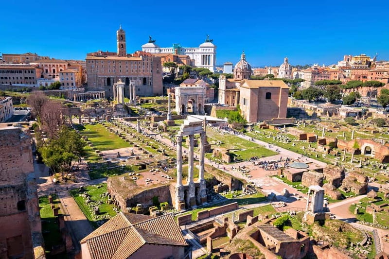 Rome: Roman Forum Super Pass Entry with Audio Guide App - Palatine Hill: the view from the center of the Seven Hills