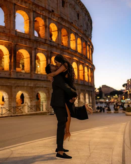 Rome: Romantic Proposal PhotoShoot - Optional add-ons: flowers or live music