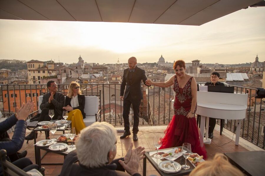 Rome: Rooftop Bar Opera Show - La Grande Bellezza at Palazzo Pamphilj: what the rooftop really gives you