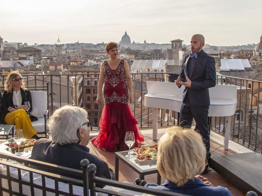 Rome: Rooftop Bar Opera Show - Aperitif, salami, and the prosecco toast: what’s included and how to eat smart
