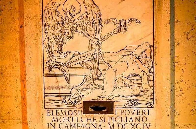 Rome's Dark Side: Ghosts, Scandals and Crypts - Small Group Tour - Santa Maria dell’Orazione e Morte: skulls on the facade and a crypt you can’t just wander into
