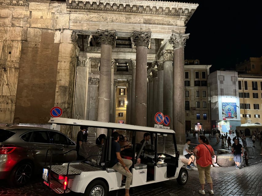 Rome's Golden Hour Golf Cart Tour - Pantheon to Trevi Fountain: Sacred Dome to Baroque Theater