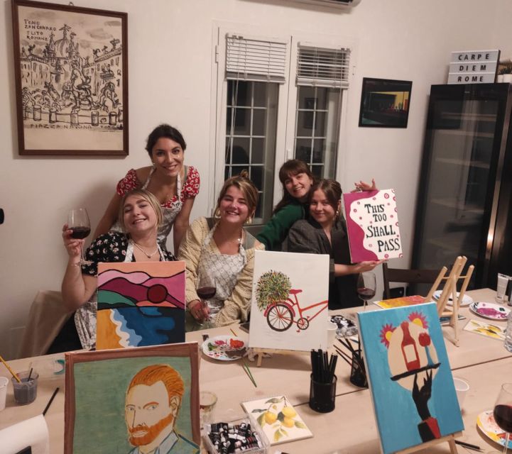Rome: Small-Group Art Class with Wine - Inside a 17th-Century Palazzo Studio (Where the Night Starts)