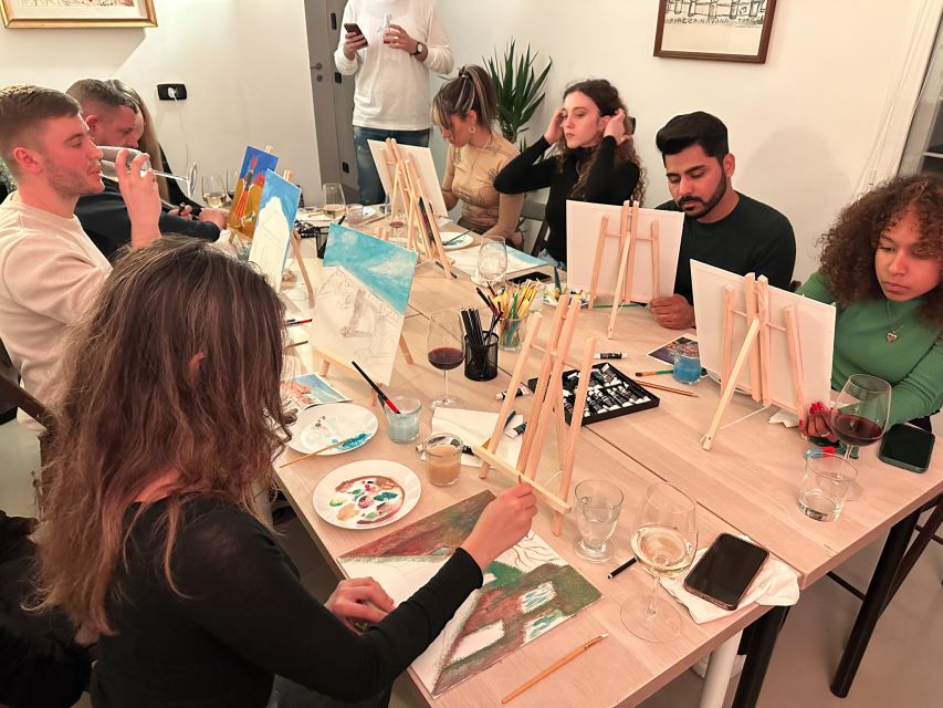 Rome: Small-Group Art Class with Wine - Unlimited Wine + Roman Pizza: How the Food Fits the Painting