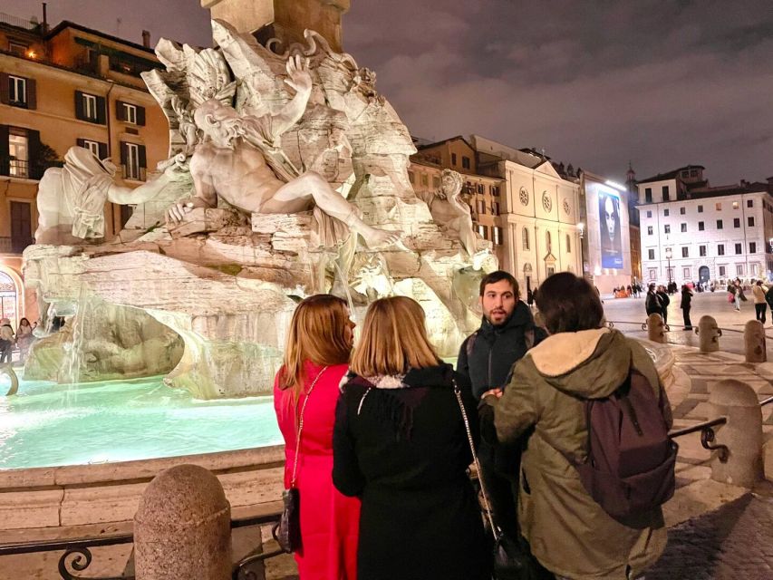 Rome: Spanish Steps, Trevi, Navona and Pantheon Sunset Tour - Pantheon area from outside: the iconic scale without ticket-line pressure