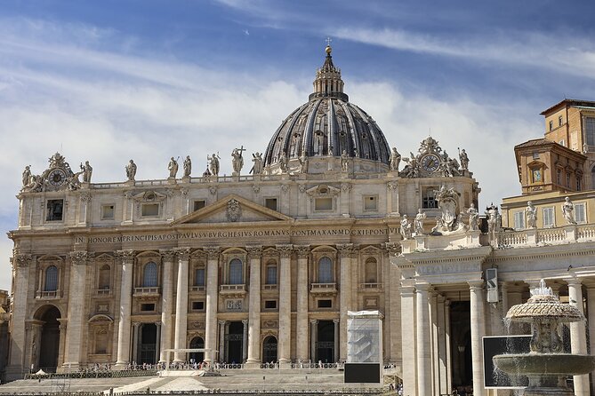 Rome: St. Peter's Basilica, La Pietà, Papal Tombs and Dome - St. Peter’s Square: fountains, colonnades, and the layout you should notice