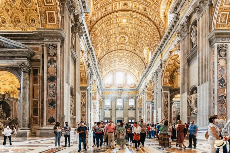 Rome: St. Peter's Basilica, Papal Tombs, and Dome Climb Tour - St. Peter’s Basilica Interior: Marble, Mosaics, and Big-Time Art