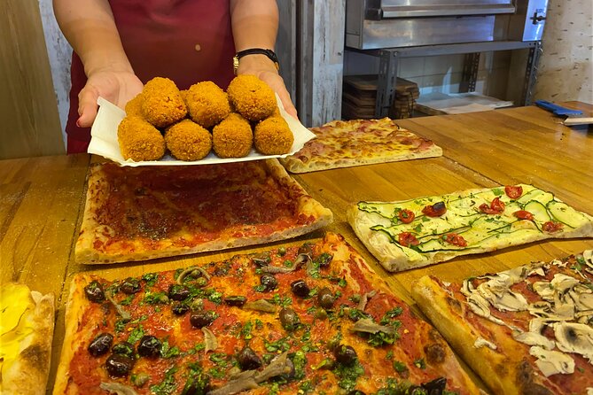 Rome Street Food Tour Eat Like a Local - The food lineup: supplì, pizza, panini, and more bites worth hunting down