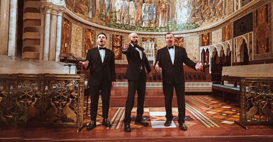 Rome: The Three Tenors at St. Paul's Church Concert Ticket - The show in two acts: opera arias first, Naples songs second