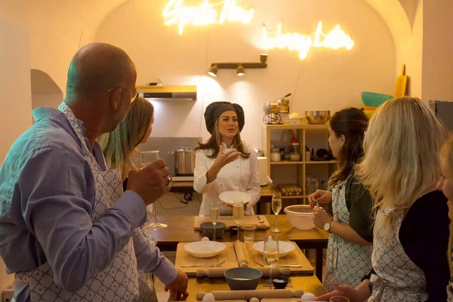 Rome: Tiramisu and Pasta Cooking Class near the Colosseum - Drinks Included: Prosecco, Red Wine, and the Mood Shift