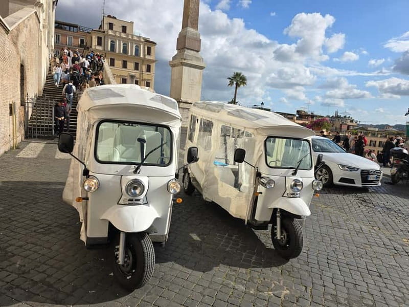 Rome: Tuk Tuk Tour of the Rome City Center - Stop 1: Starting at Caffe Roma and getting your bearings fast