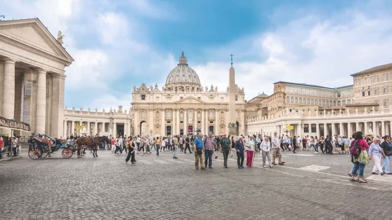 Rome: Vatican Museum Tour and Colosseum Experience - St. Peter’s Basilica and the Vatacombs beneath your feet