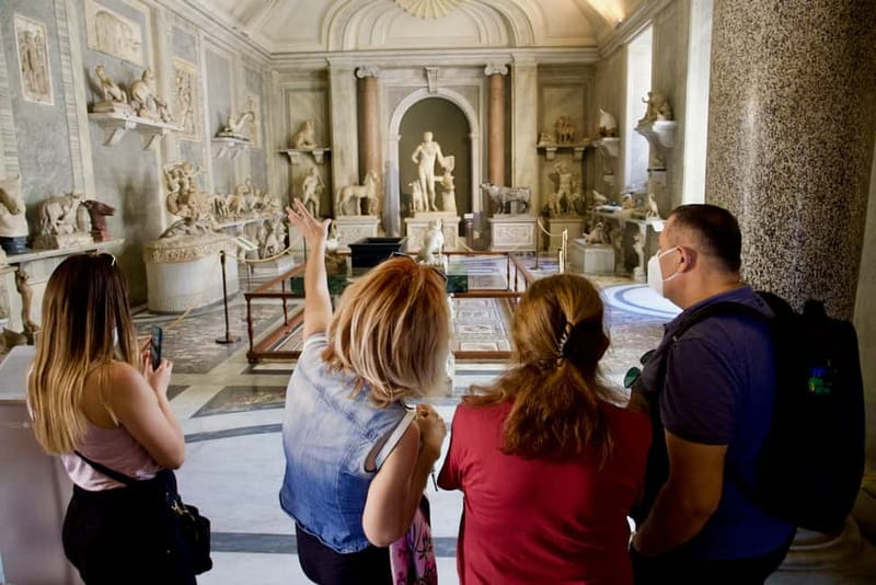 Rome: Vatican Museums and St Peter's Basilica Guided Tour - Belvedere Courtyard and Laocoon: A Classical Spark Before the Paintings