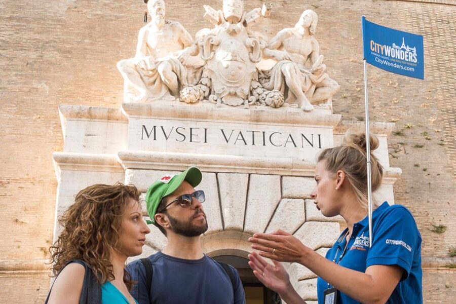 Rome: Vatican Museums, Sistine Chapel & Basilica Guided Tour - Vatican Museums route: Pinecone Courtyard, Maps, and the sculpture you’ll actually remember