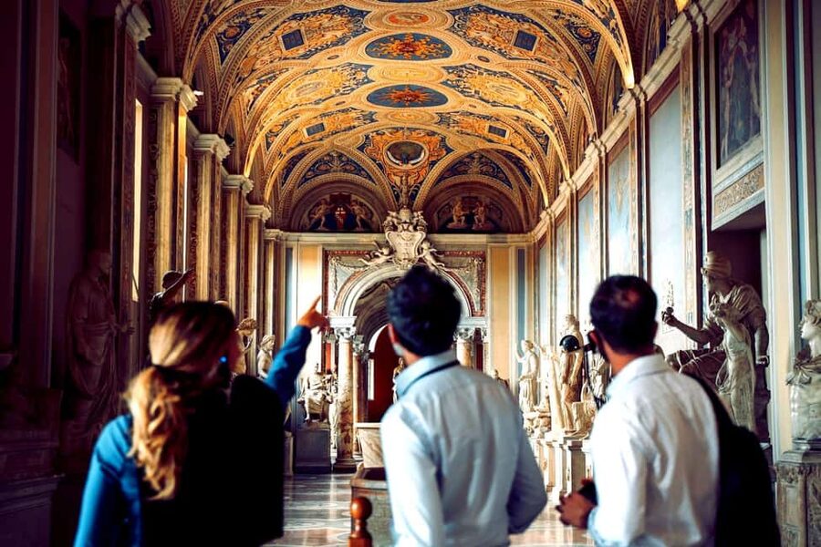 Rome: Vatican & Sistine Chapel Tour + Optional Colosseum - The Gallery of Maps and Courtyard of the Pigna stops