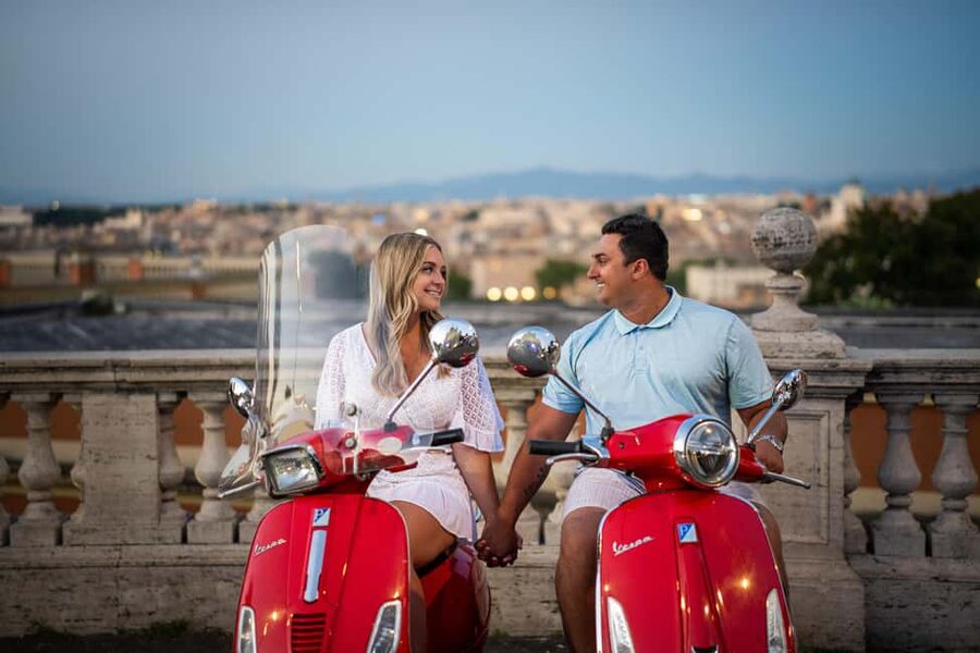 Rome: Vespa Photo Tour with City Center Pickup - Colosseum photo stop: a quick hit of the big one