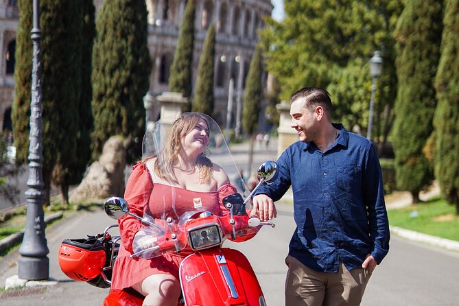 Rome Vespa Scooter Tour with Professional Photographer - Mouth of Truth: the quick legend photo stop