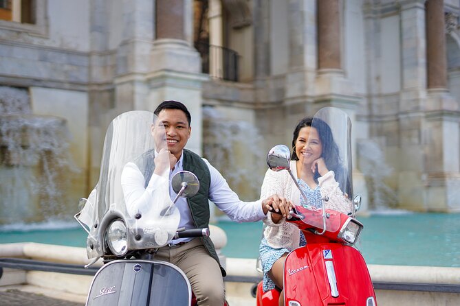 Rome Vespa Scooter Tour with Professional Photographer - Colosseum stop: iconic arena, photo moment, ticket still on you