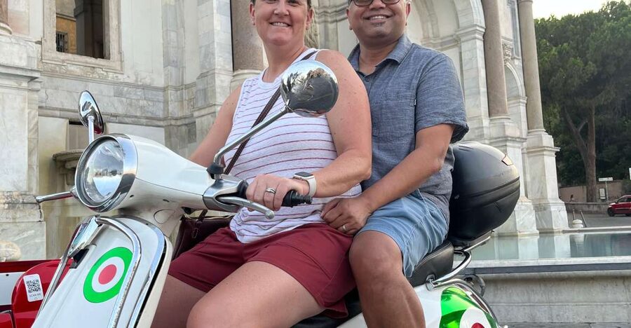 Rome: Vespa Self-Drive Tour with Gelato - Starting on Via Santamaura: check-in, licenses, and scooter nerves