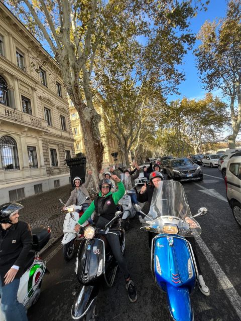 Rome: Vespa Self-Drive Tour with Gelato - Past the Baths of Caracalla: ancient Rome from behind the handlebars