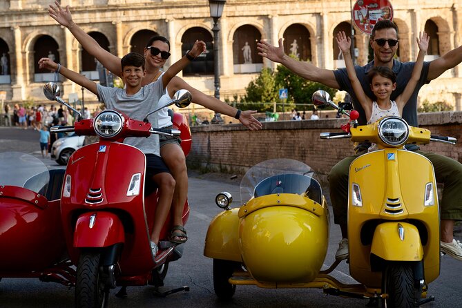 Rome Vespa Sidecar Tour — 90-Minute City Highlights Tour - The sidecar setup: passenger-only, but you can switch seats