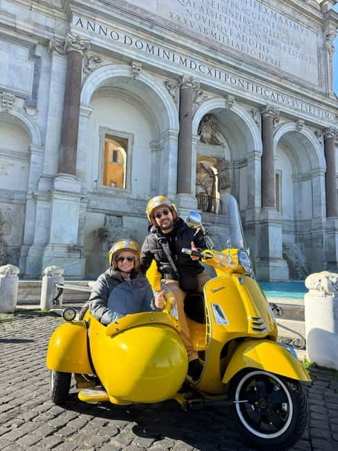 Rome: Vespa Sidecar Tour with Hotel Transfers & Gelato - Castel Sant’Angelo: fortress stories with river views