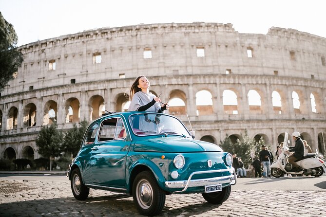 Rome Vespa Small Group Tour with Photoshoot - From Oppio Caffè to the Colosseum: your first “wow” stop