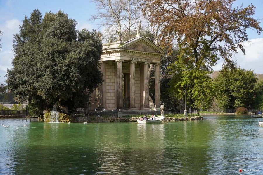 ROME: Villa Borghese Lake tour by boat with independent rowing + aperitif - Quick hits before you go