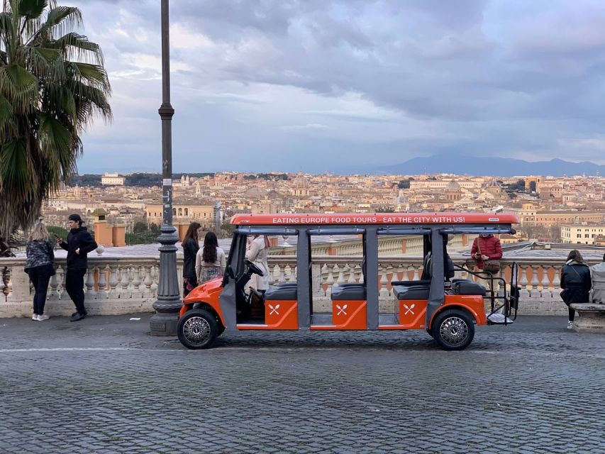 Rome: VIP Golf Cart Food Tour - Key things to know before you go
