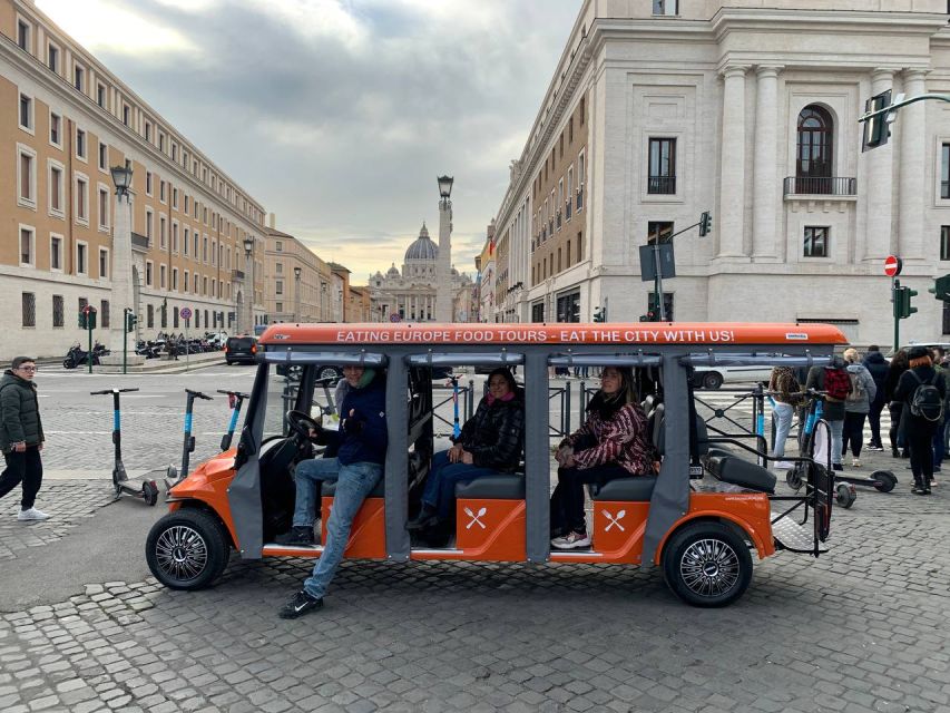 Rome: VIP Golf Cart Food Tour - Drinks that match the bites: spritz, craft beer, and DOC wines